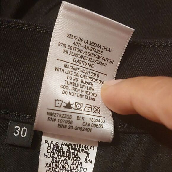 Hudson Jeans Blake Slim Fit Straight Leg Jeans Men's Size 30 NWT Black - Picture 8 of 8